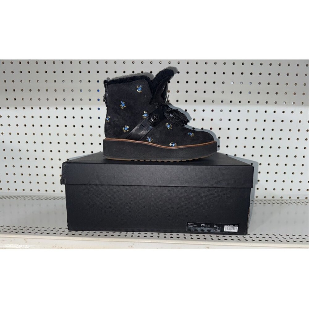 Coach Urban Hiker Prairie Womens Wedge Lace Up Ankle Boots Booties Size 5.5